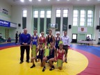 Iš karės stovi: treneris Saulius Jurčys, Dainius Rimkus, Aurimas Kuoris, Justas Augustis, Mindaugas Reimeris, treneris Nerijus Peleckis, apačioje iš kairės: Kipras Leščiauskas, Vilius Povilaitis ir Robertas Petrauskas.