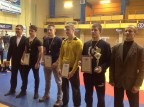 Mindaugas Reimeris - bronzos medalis (84 kg.) Trečias iš kairės.
