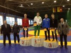 Rokas Valantinas - 2 vieta, Dainius Rimkus - 3 vieta (mėlina apranga)