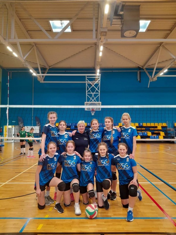 Lietuvos salės tinklinio mergaičių U14 turas Kelmėje.
