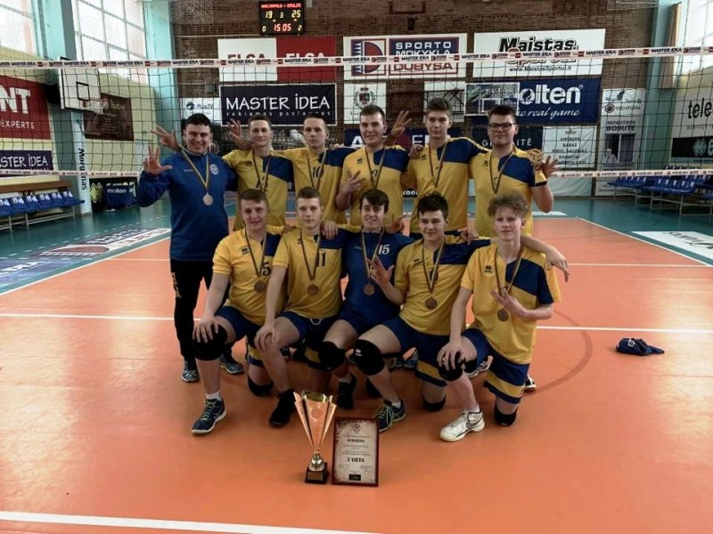 Lietuvos jaunių U19 tinklinio čempionate iškovoti medaliai