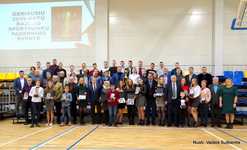 2019 metų geriausių rajono sportininkų pagerbimas
