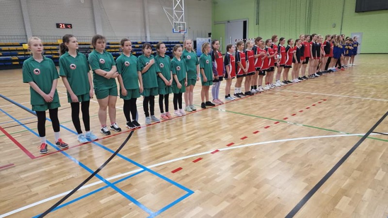 Rajono mokyklų žaidynių mergaičių 5-6 klasių kvadrato varžybos
